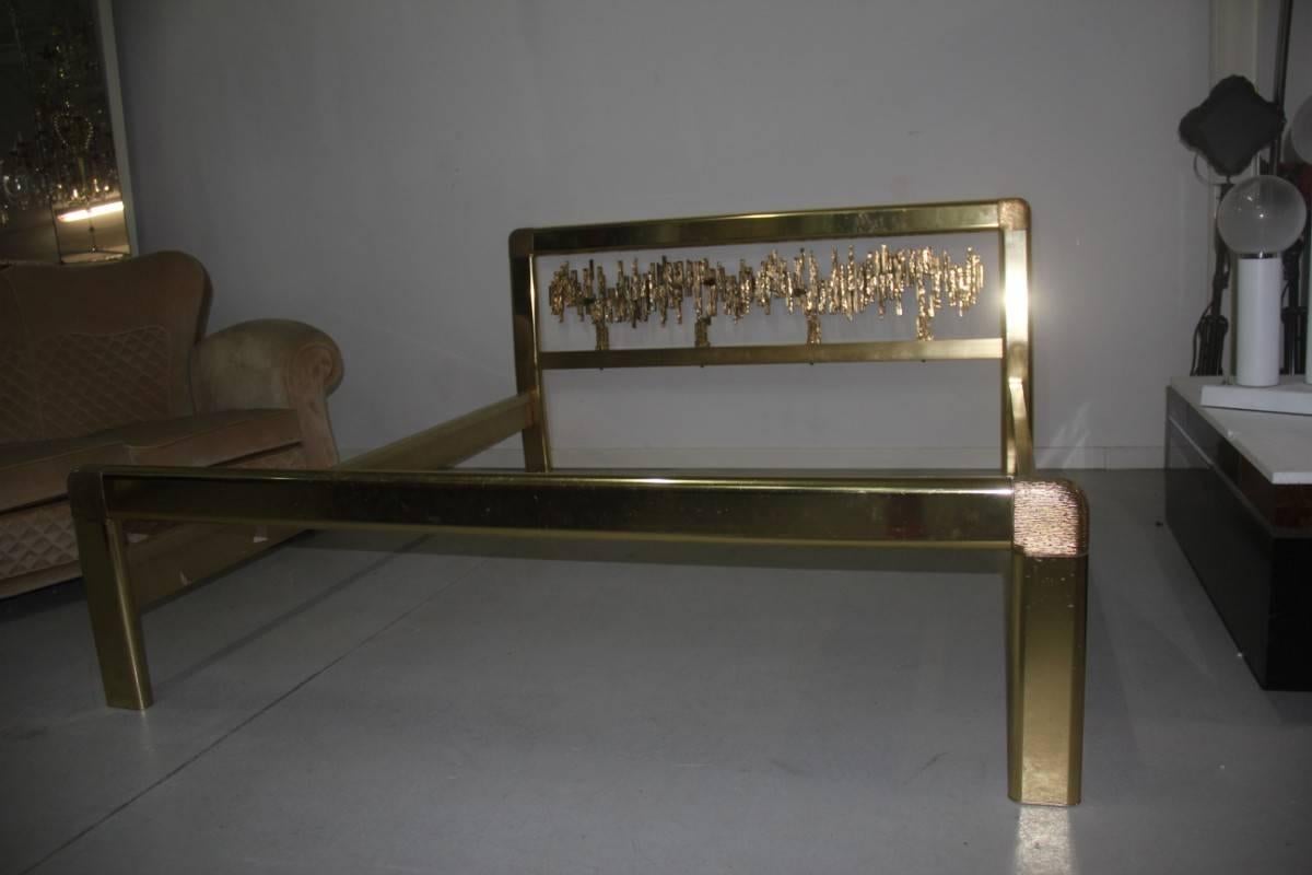 Late 20th Century Bed by Luciano Frigerio Attributed 1970 Very Chic Design Sculpture