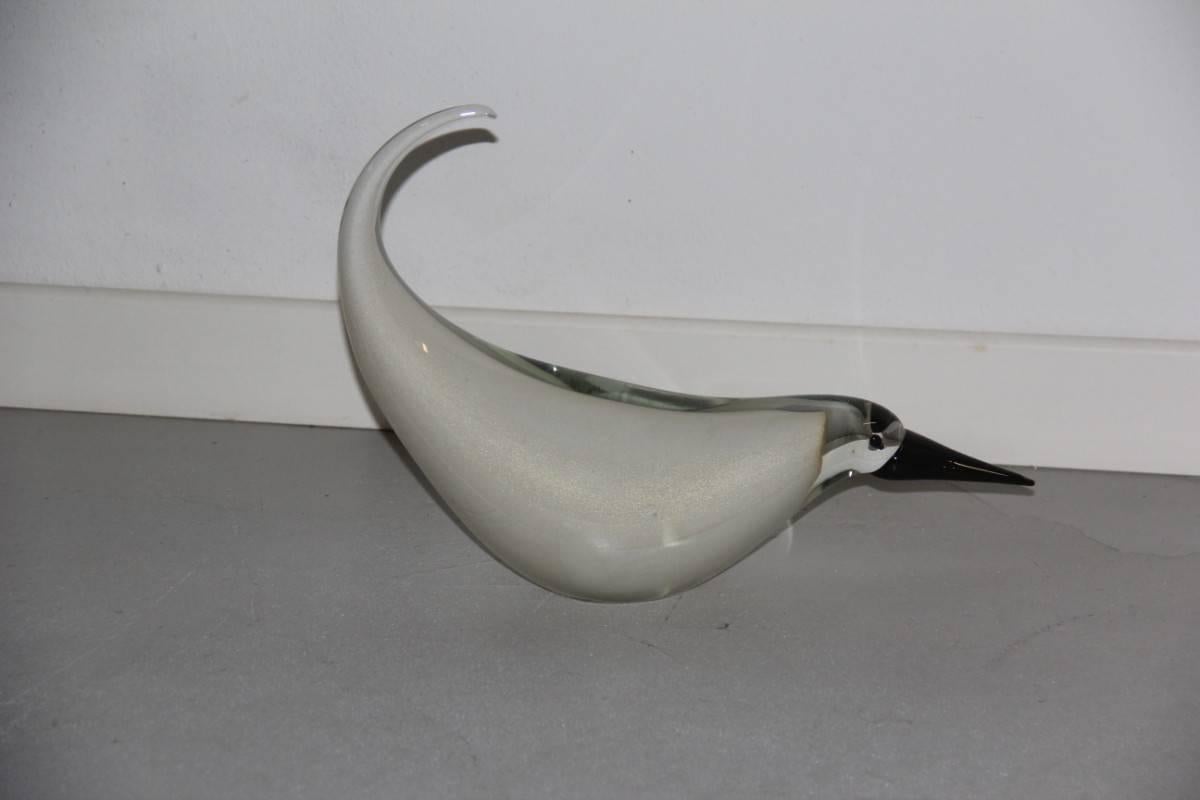 Bird Murano Art Glass Barbini Attributed, 1970 For Sale 1