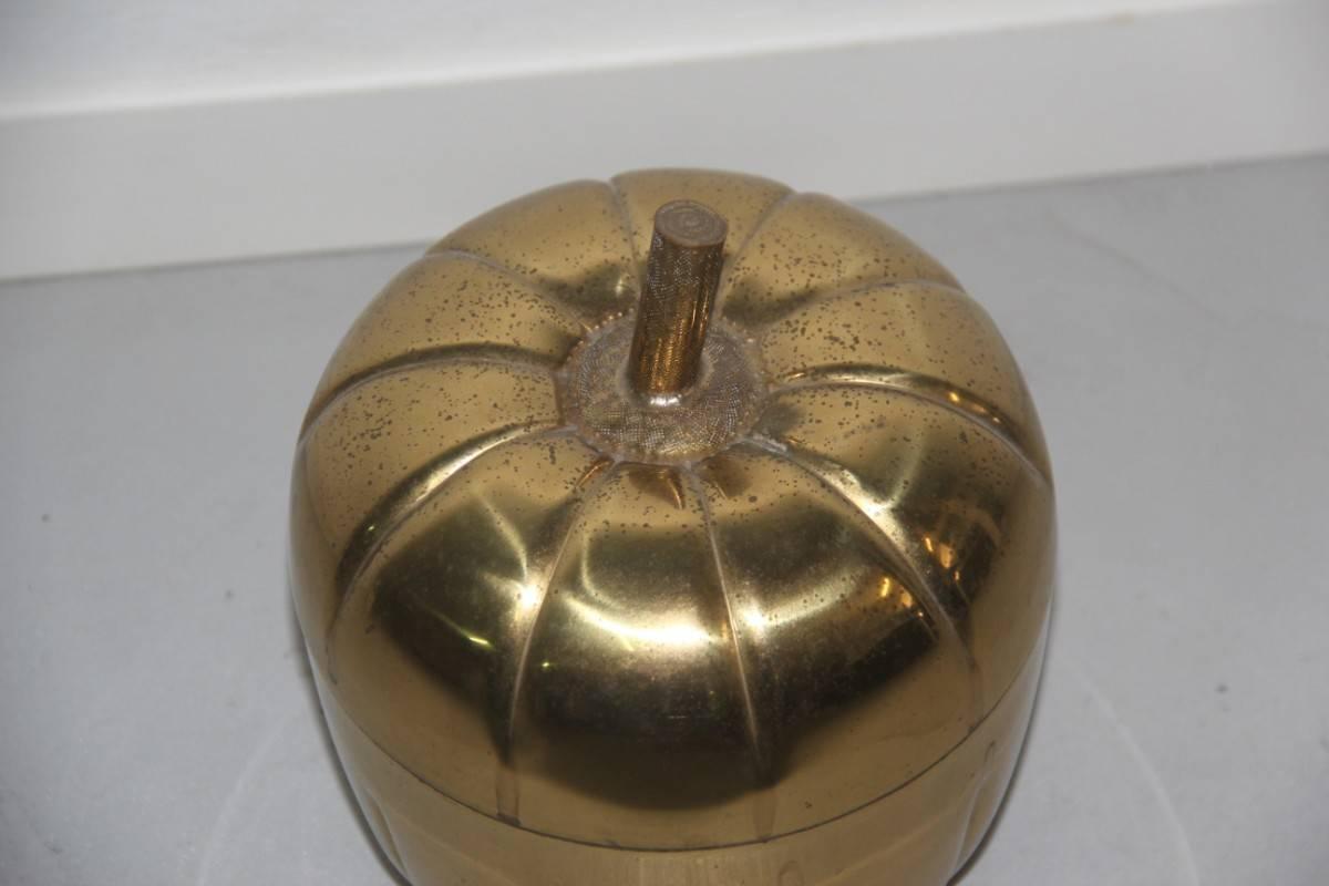 Mid-20th Century Brass Acorn Ice for Liquor 1950s Mid-Century Italian Design For Sale