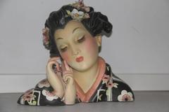 Large Ceramic Geisha Elcod, 1940 Cacciapuoti