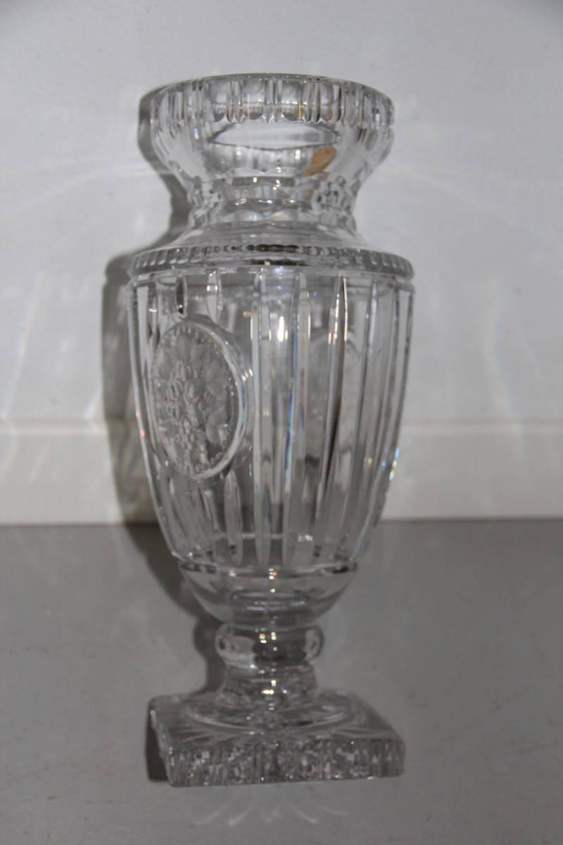 Mid-Century Modern Vase Crystall Bohemia Design, 1950s