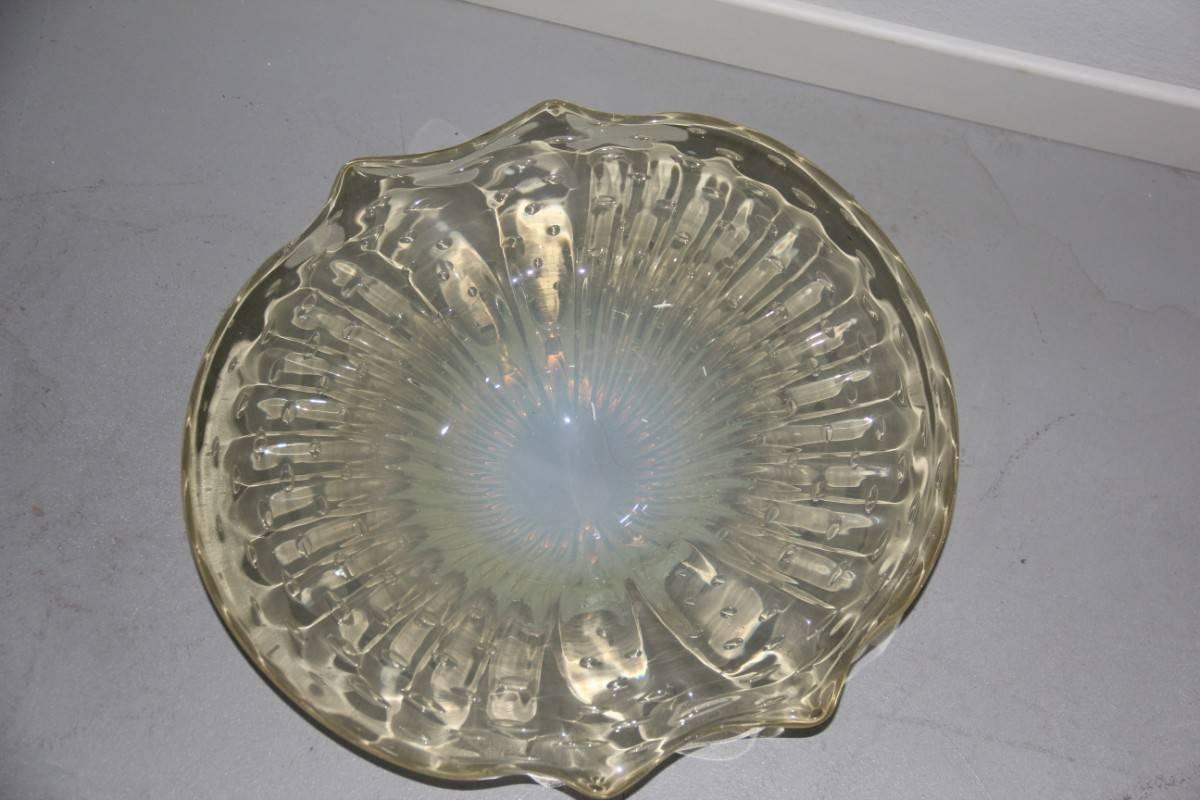 Mid-20th Century Big Bowl Murano Glass 1950s Design Seguso