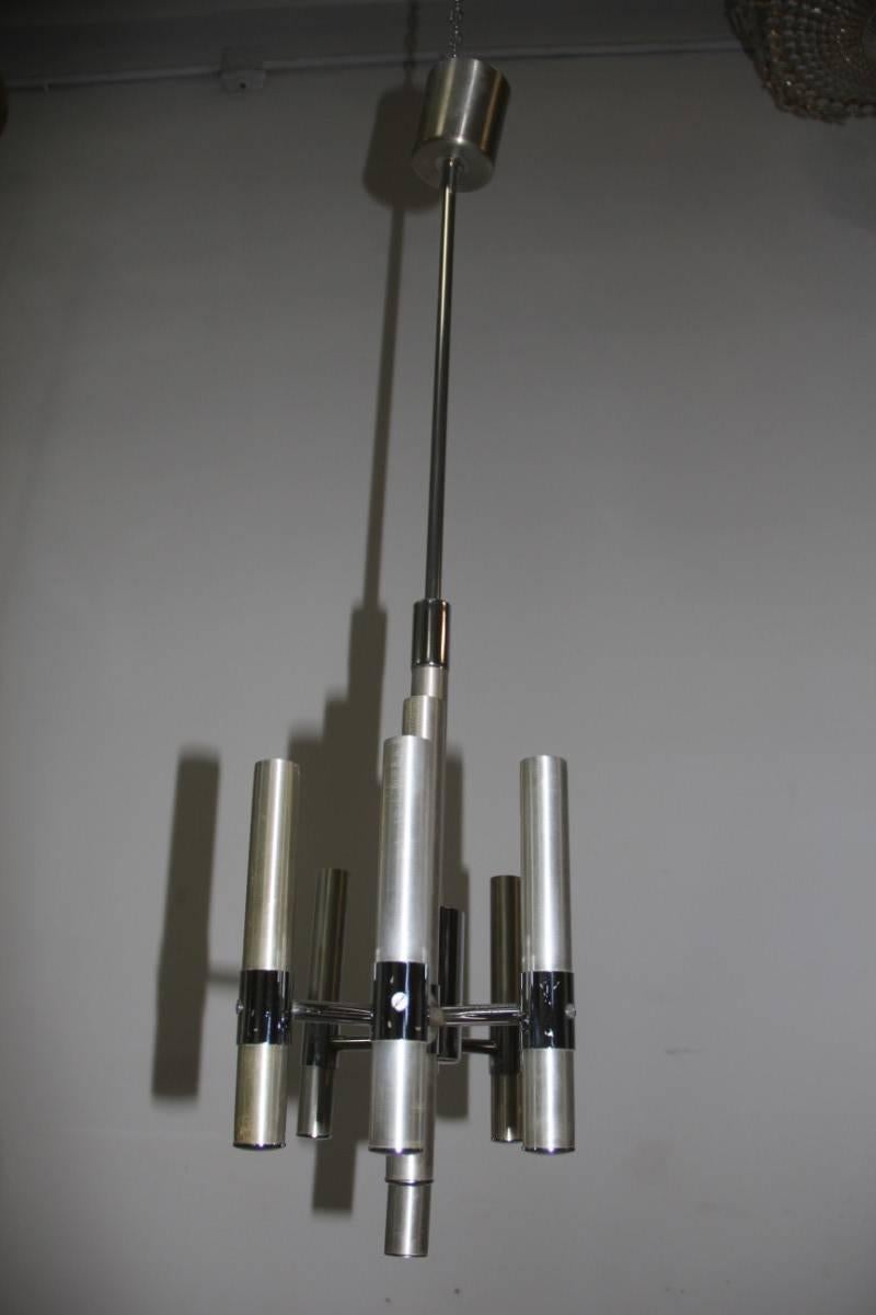 Late 20th Century Minimalist Chandelier, 1970s For Sale