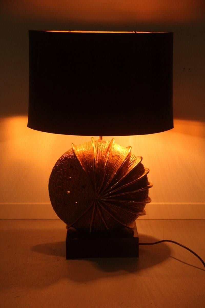 Particular Ceramic Table Lamp, 1970 Maison Jansen In Good Condition In Palermo, Sicily