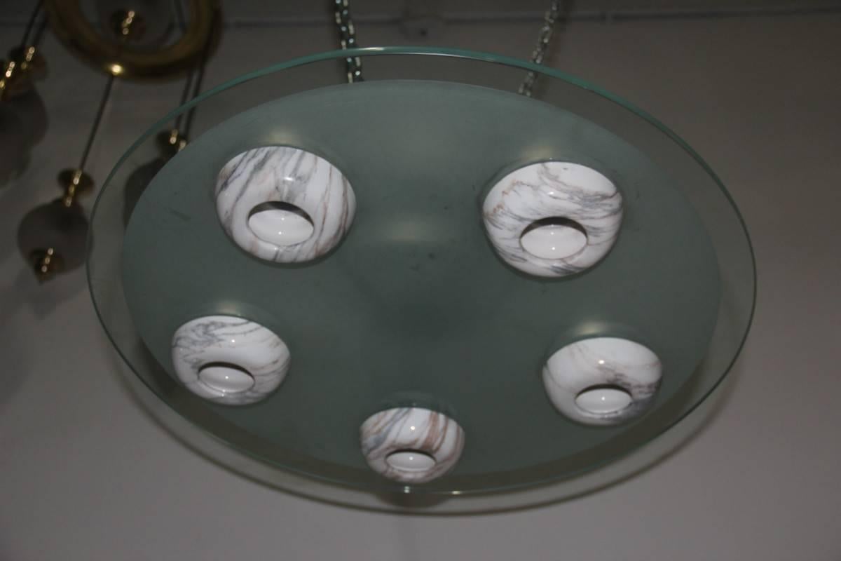 Modern Minimalist Chandelier 1980s Flying Saucer For Sale