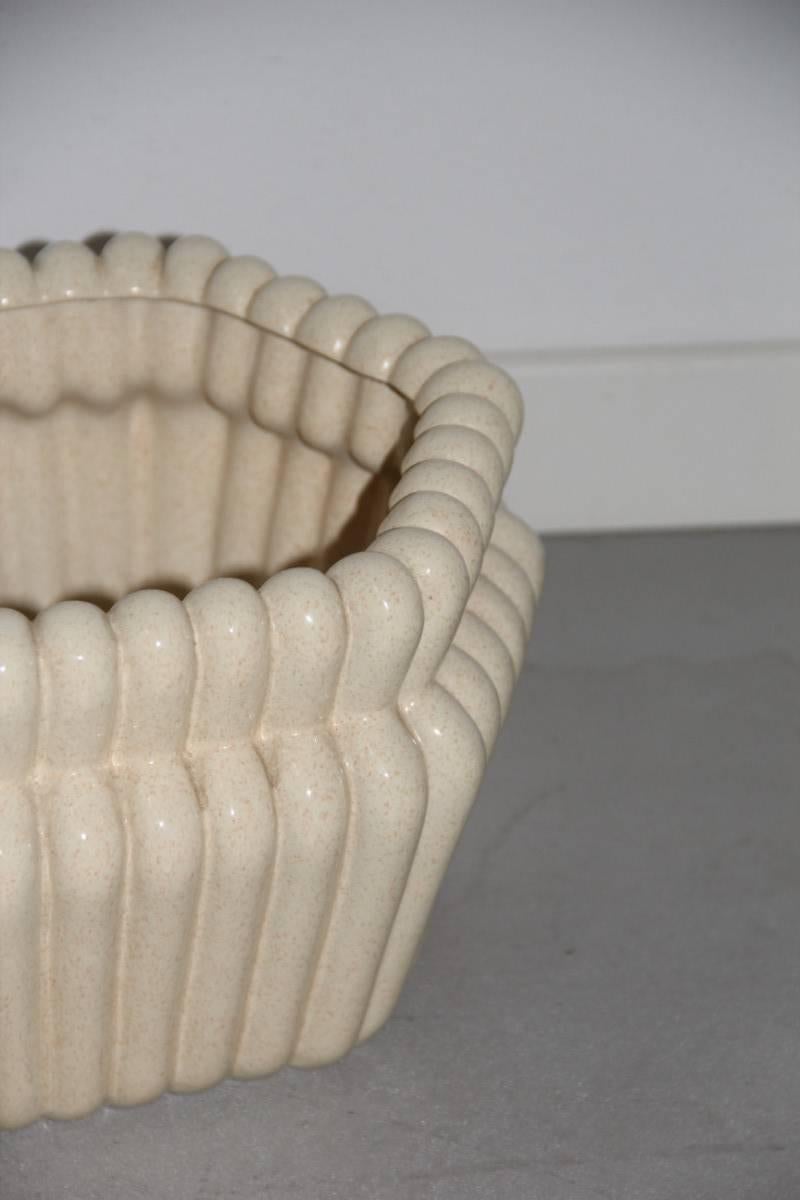 Tommaso Barbi Ceramic Vase Italian Design, 1970s 1
