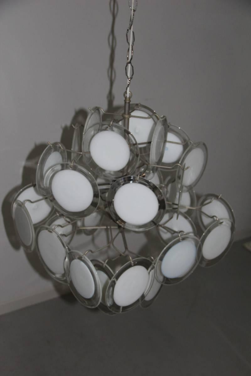 Late 20th Century Chandelier Vistosi Design Pop Art Style Italian Design 1970 For Sale