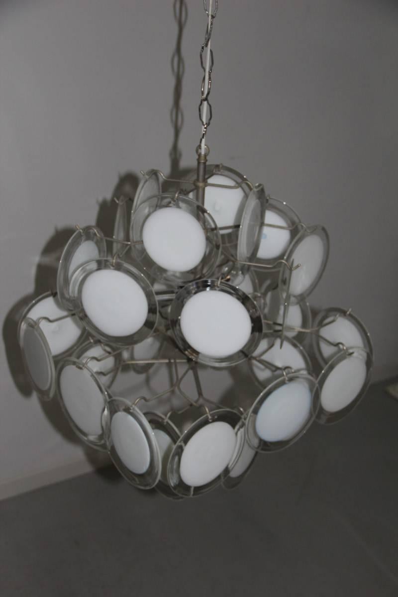 Late 20th Century Chandelier Vistosi Design Pop Art Style Italian Design 1970  For Sale