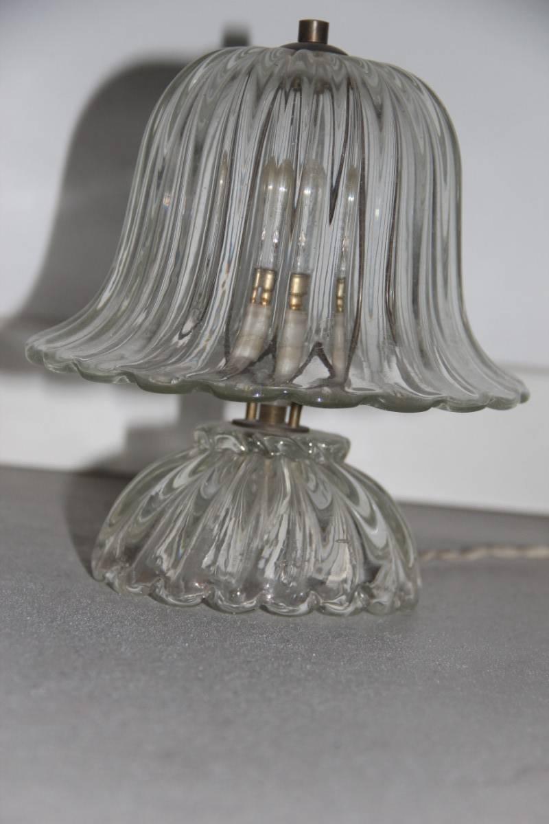 Mid-20th Century Barovier Table Lamp 1940s Italian Murano Art Glass