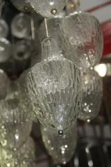 Murano Glass Chandelier Pendants Attributed Venini Design