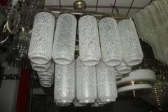 Chandelier Pop Art Pulegoso, 1970 Murano Glass Waterfall