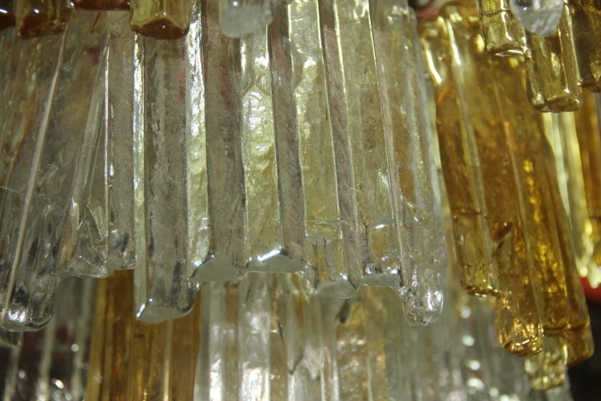 Chandelier with Glass in the Form of Ice Kalmar Design In Good Condition For Sale In Palermo, Sicily