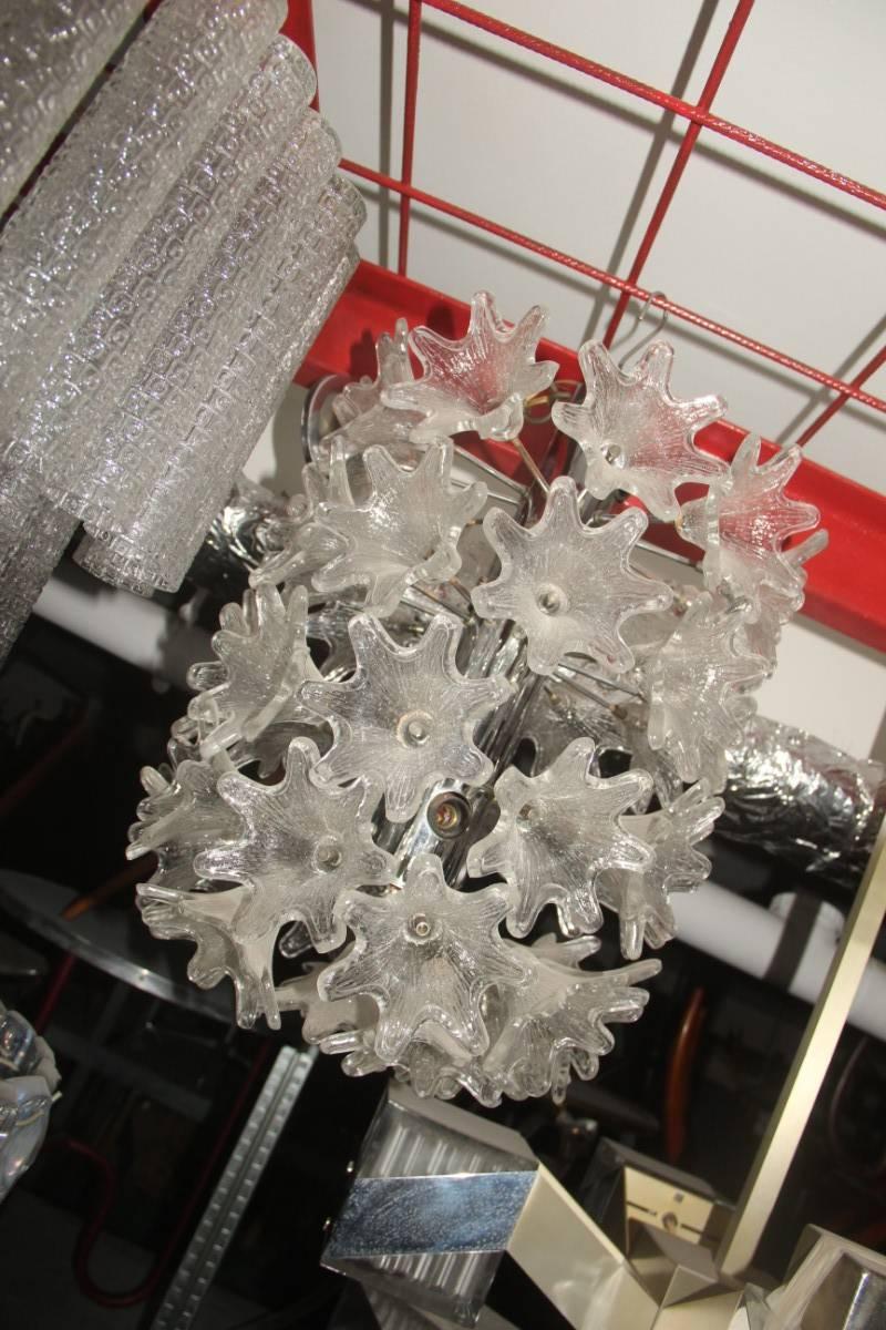 Murano Chandelier Bouquet, 1970 Venni Attributed In Good Condition For Sale In Palermo, Sicily