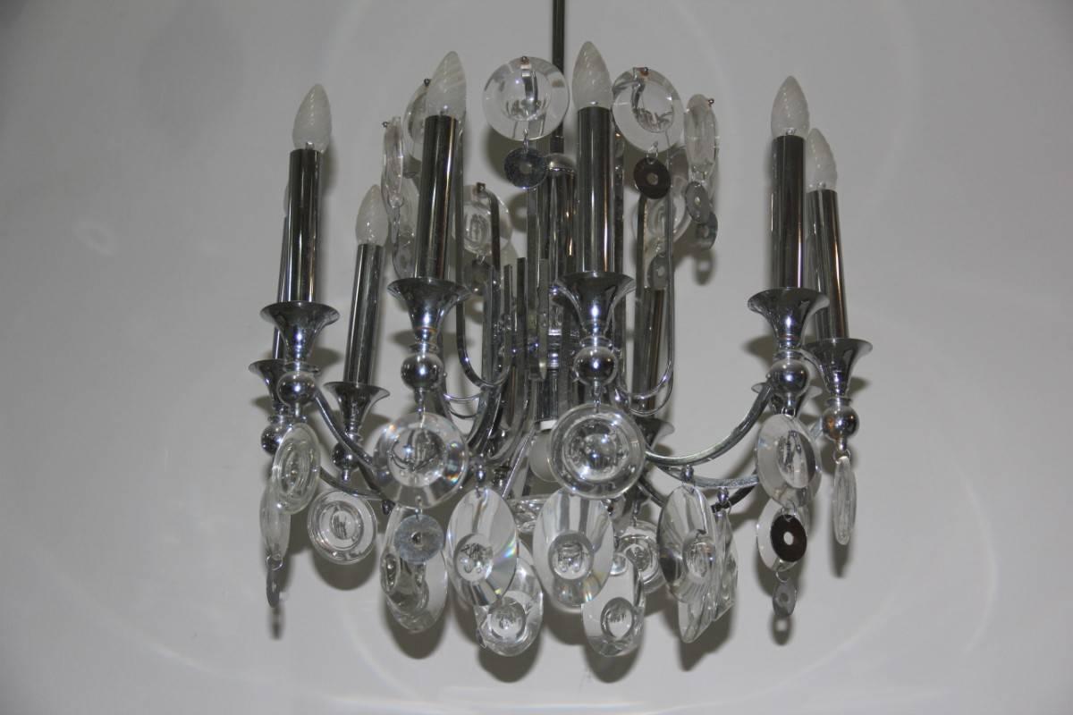 Late 20th Century Chandelier Attributed to Esperia, 1970 Pop Art Design For Sale