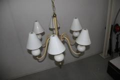 Elegant Refined Chandelier Murano Glass Art Very Special, 1940s