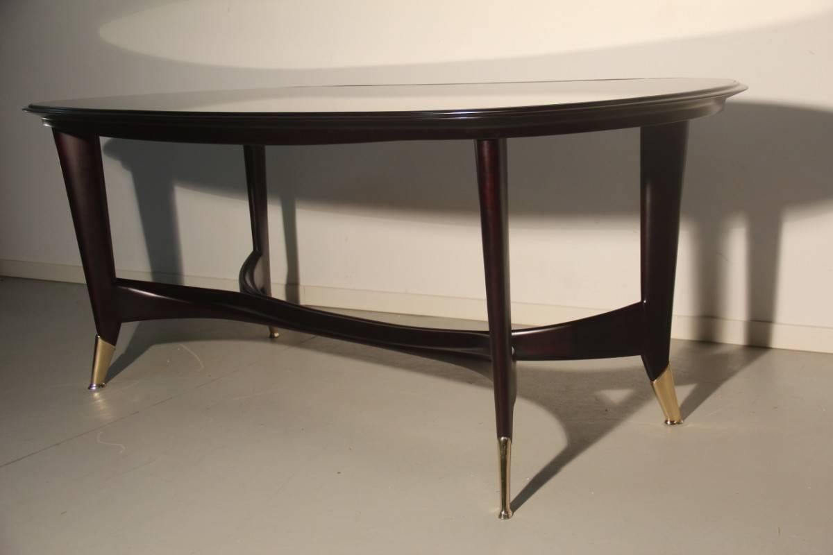 Elegant Dining Table Italian Guglielmo Ulrich Attributed, 1950s For Sale 2