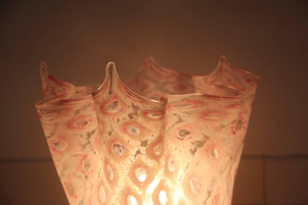 Mid-Century Modern Pair of Handkerchief Lamps Murano, 1970 VeArt