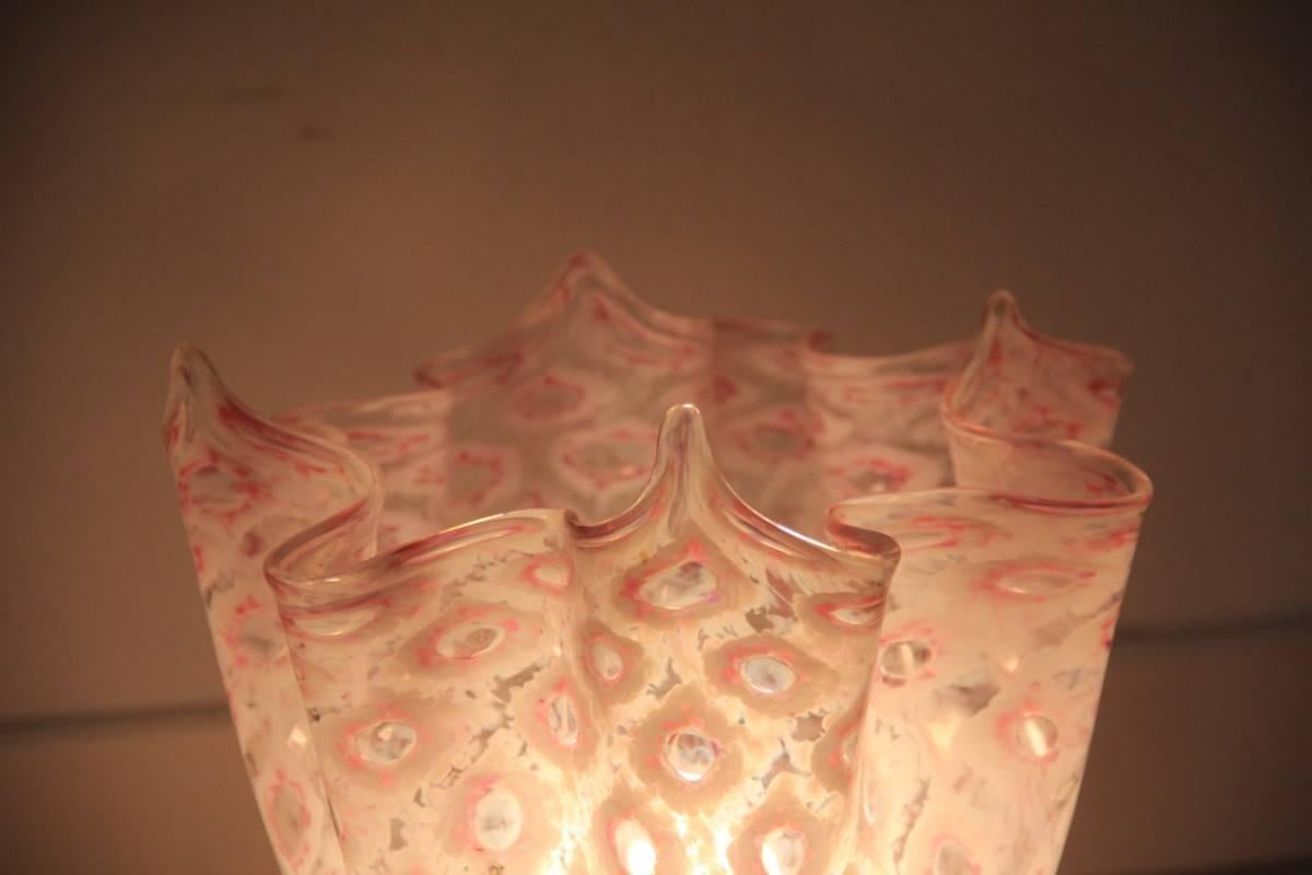 Italian Pair of Handkerchief Lamps Murano, 1970 VeArt