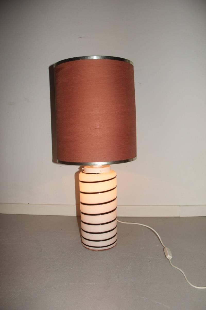 Mid-Century Modern Table Lamp in Murano 1970 Italy Design For Sale