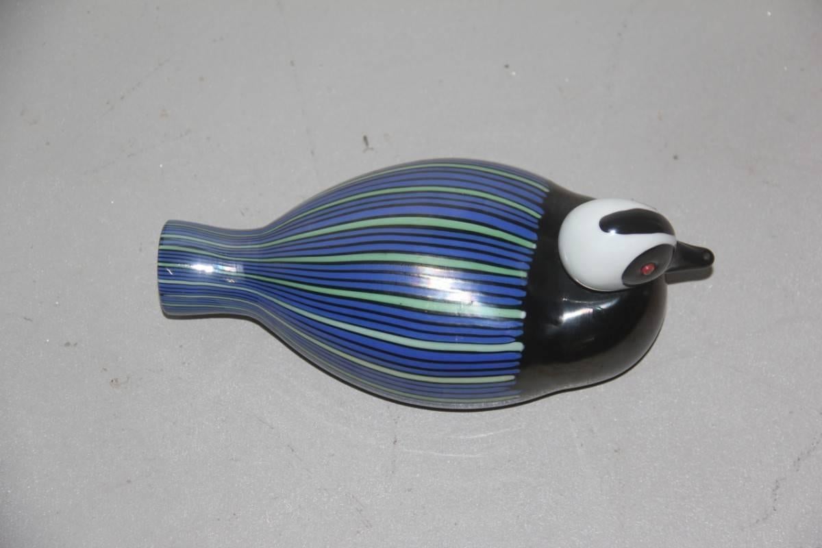 Murano Glass Duck 1970 Italian Design For Sale 4