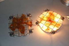 Pair of Wall Sconces Sculpture Modern Design Esperia Angelo Brotto