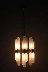 Mazzega Chandelier Pop Art Design Murano Art Glass, 1970