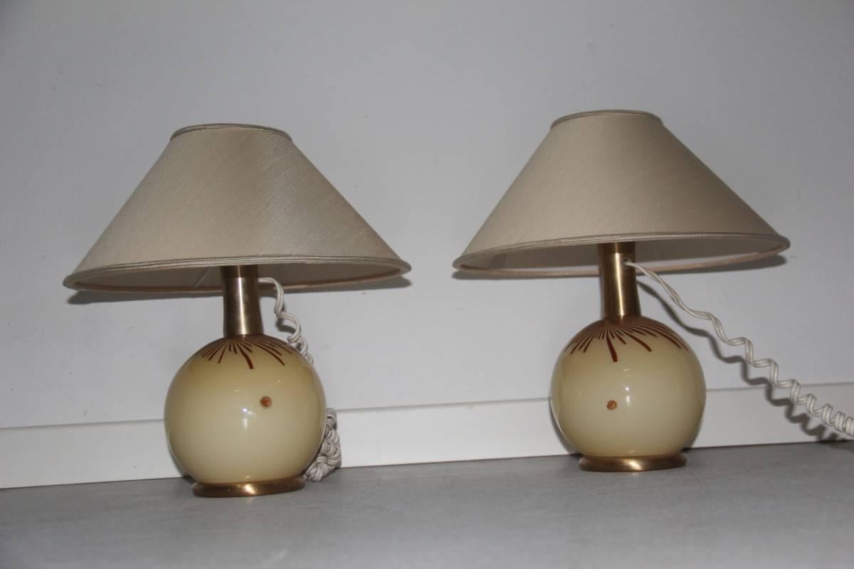 Paire de lampes de bureau en verre d'art de Murano La Murrina, 1970 en vente 2
