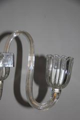 Lustre moderne mi-siècle en verre de Murano, design Barovier, années 1940