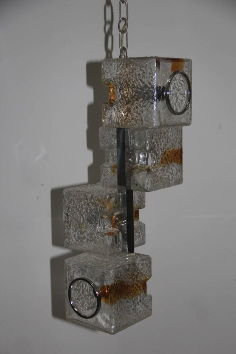 VeArt Escultura Cubo Diseño Araña 1970s Murano Arte Vidrio Moderno de mediados de siglo en venta