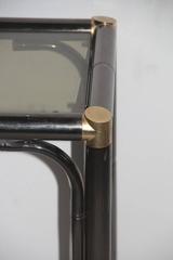 Console with Italian Designer Mirror Bamboo Cane