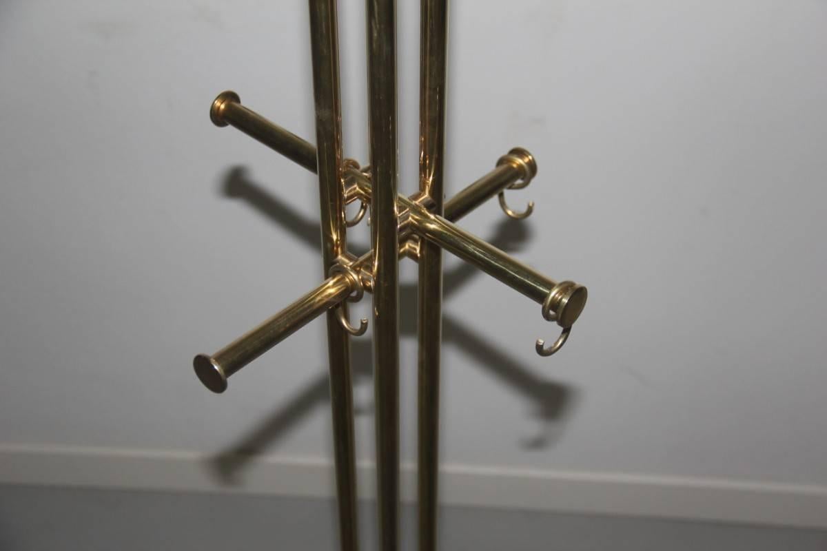 Clothing Racks Brass in a Minimalist Sculptural Design 1970 Made in Italy 1