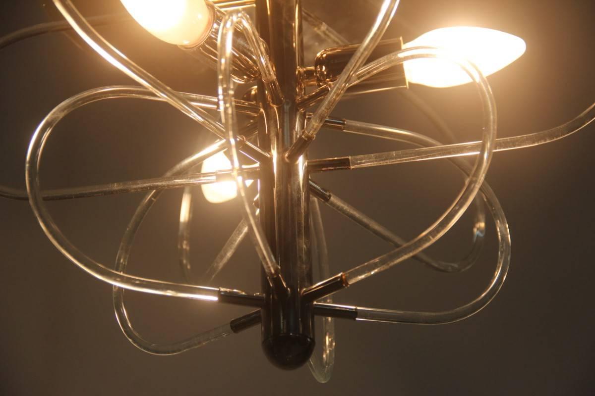 Late 20th Century Ceiling Lamp Minimal Modernist Design 1970 Sciolari