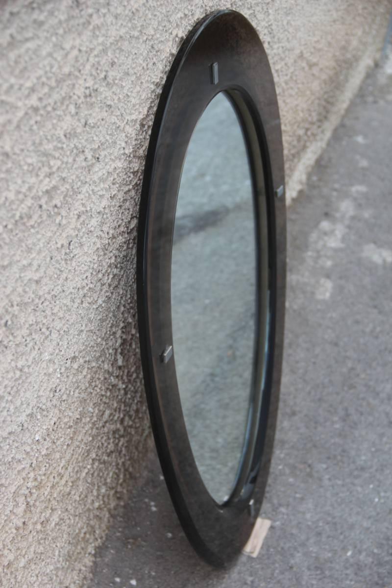 Mirror with Crystal, 1969 Design Italian Fontana Arte  In Excellent Condition In Palermo, Sicily