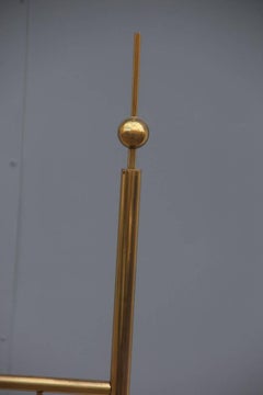 Pair of Twin Beds of the 1950s Brass Iron Parts Mid-Century Italian Design