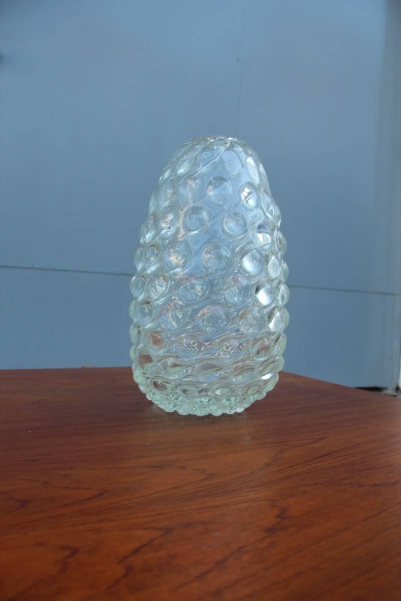 Italian Flavio Poli Seguso Rare Vase Murano Art Glass, 1939 Cristallo Ottico 