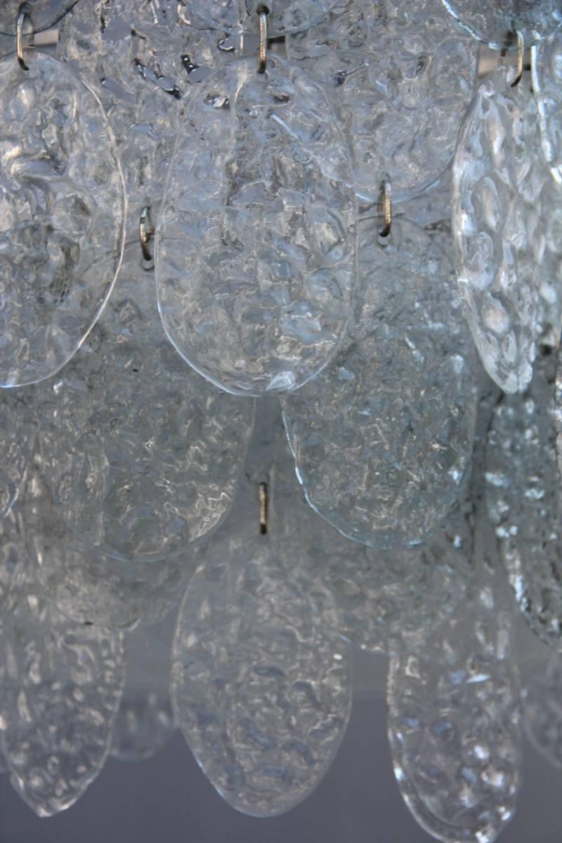 Amazing vistosi Italian mid-century chandelier murano art glass.