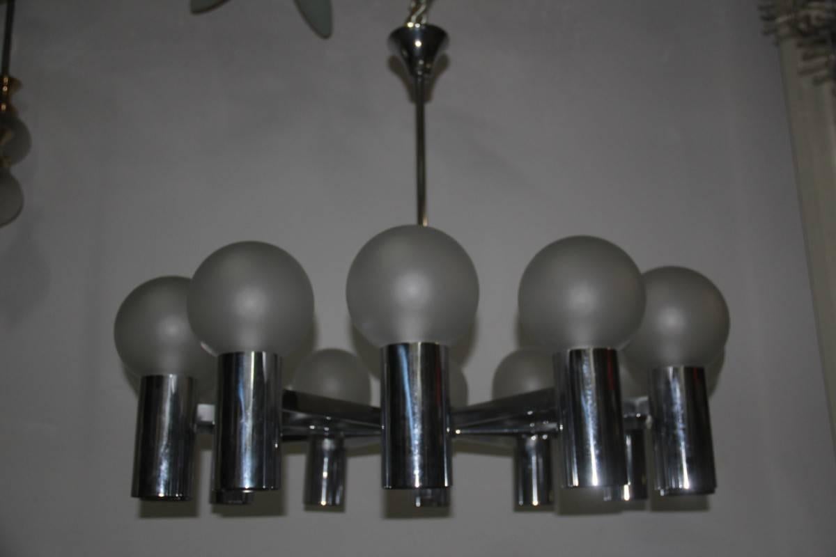 Spettacolare lampadario italiano di metà secolo, 1960 Arredoluce Style Lelii In condizioni ottime in vendita a Palermo, Sicily