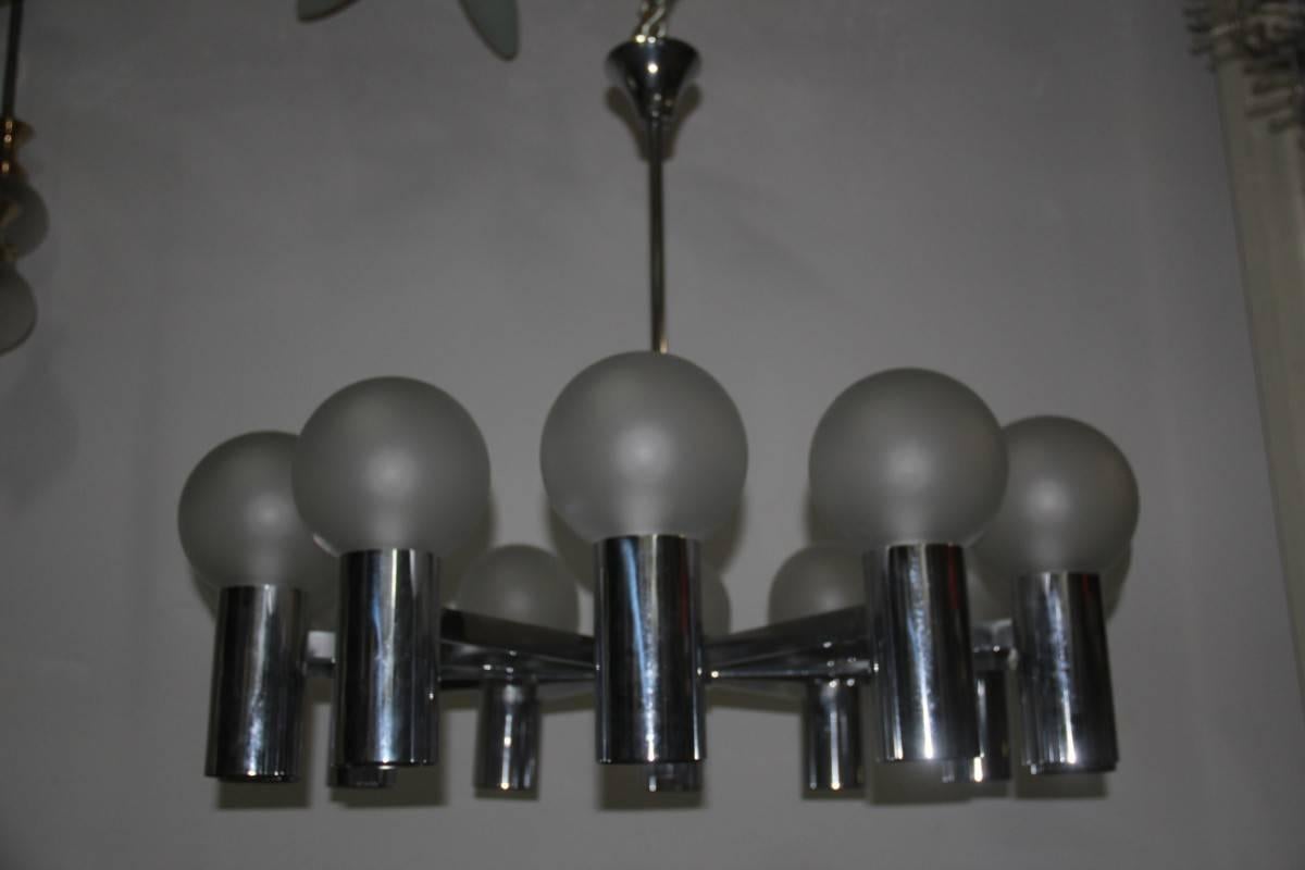 Mid-20th Century Spectacular Big Italian Mid-Century Chandelier, 1960s Arredoluce Style Lelii For Sale