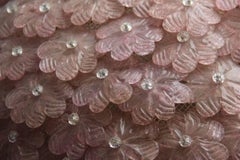 Deckenleuchte mit Blumen aus Muranoglas, Mid-Century Modern, 1940er Jahre