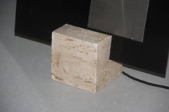 Table Lamp Marble, Plexiglass, Steel 1970 Italian Design Pop Art