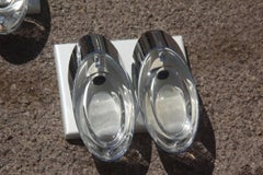 Pop Art Wall Sconces Stilkronen, Italy, 1970s Glass Chrome Metal Italian Design