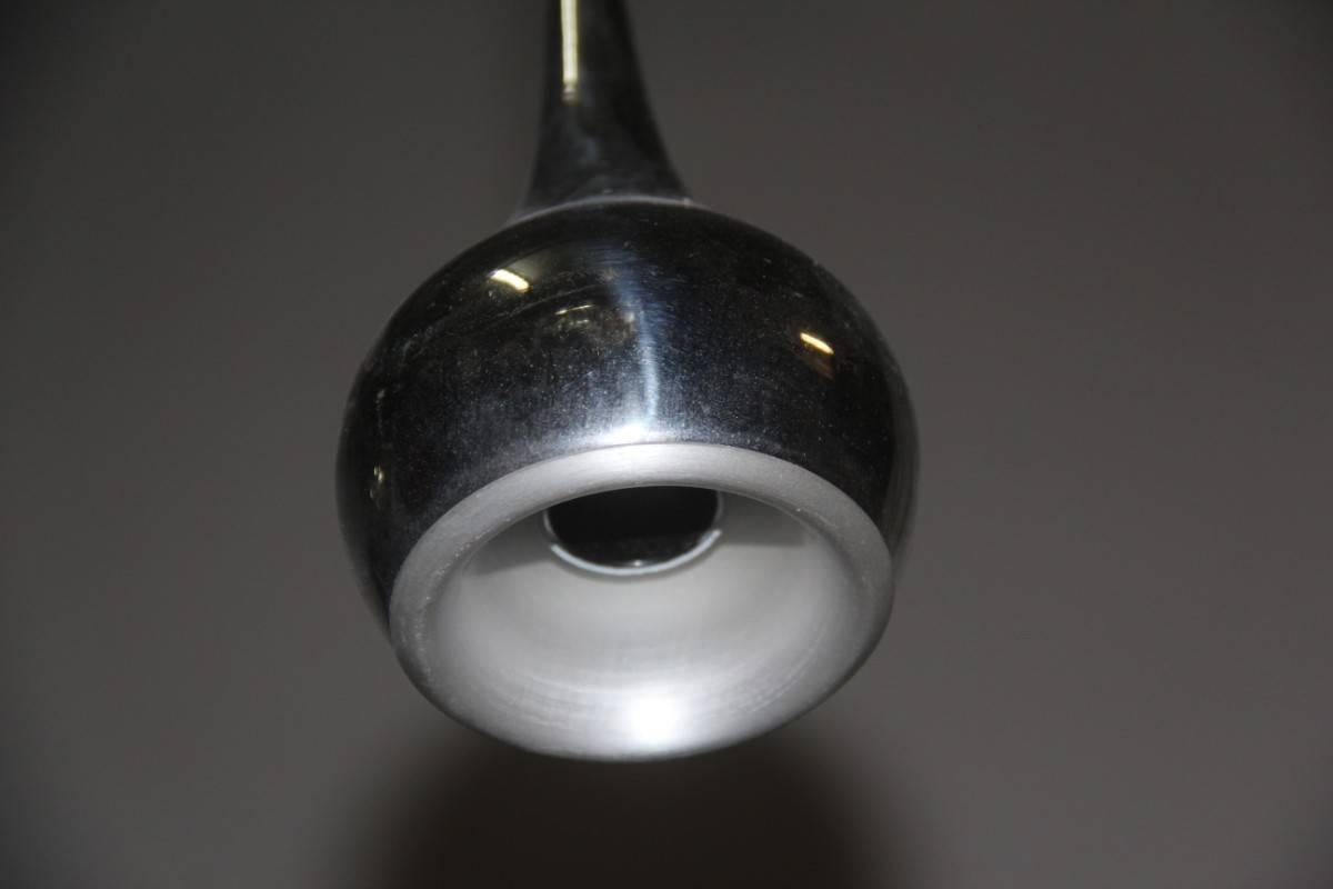 Italian Minimal Light Esperia Design, 1970 Drop Steel
