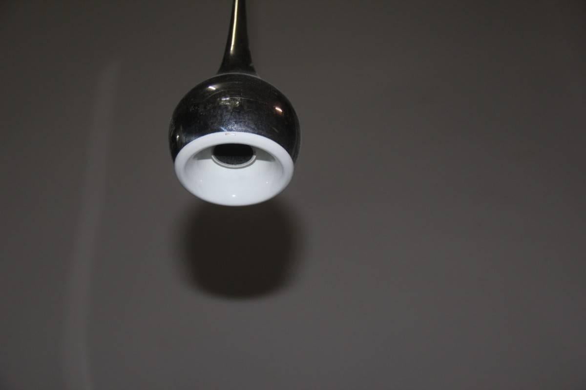 Italian Minimal Light Esperia Design, 1970 Steel Drop