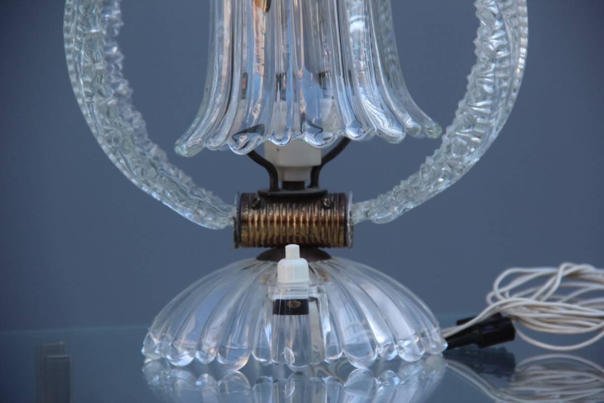 Lampe de table italienne de Murano, design du milieu du siècle dernier, années 1940