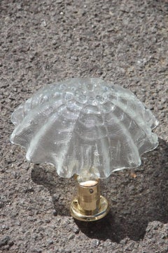 Barovier Wall Sconce Leaf Murano Art Glass, 1940s
