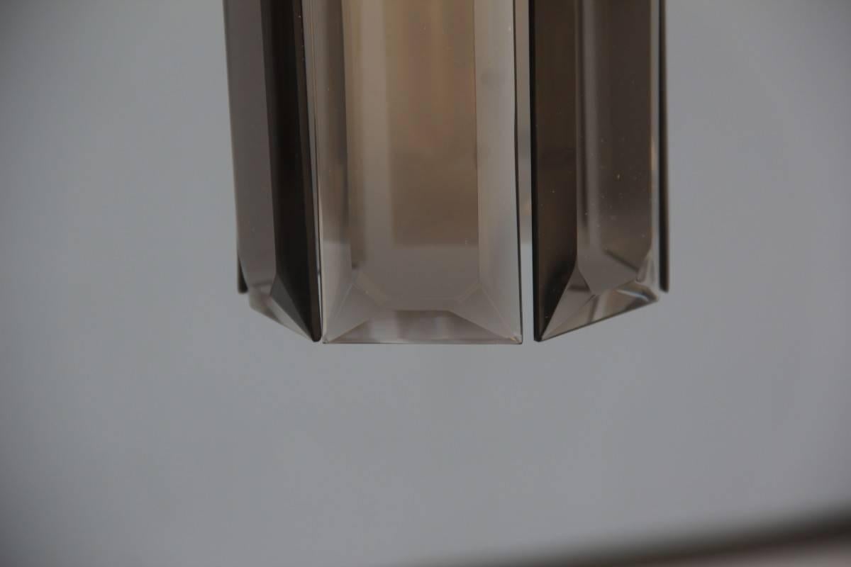 Essential and Minimal Italian Ceiling Light, 1970s Veca Design In Excellent Condition For Sale In Palermo, Sicily