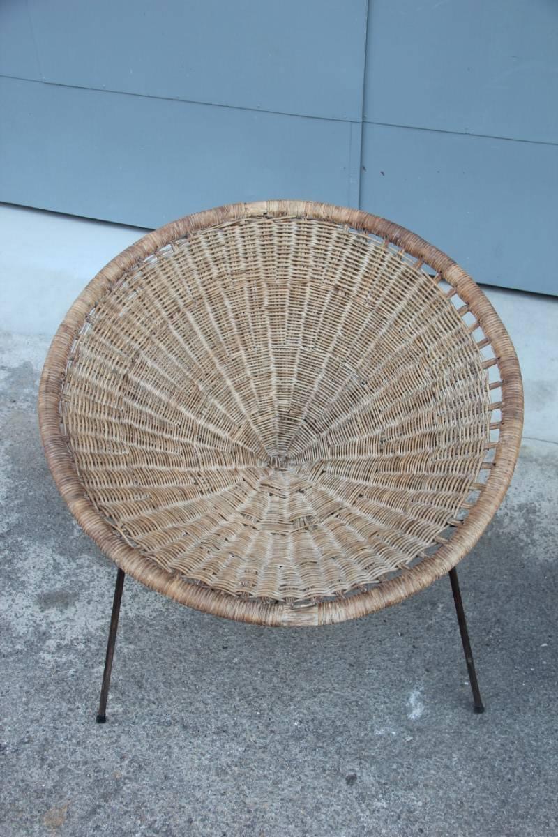 Bamboo Chair Italian Design 1950s Bonacina Design In Good Condition In Palermo, Sicily