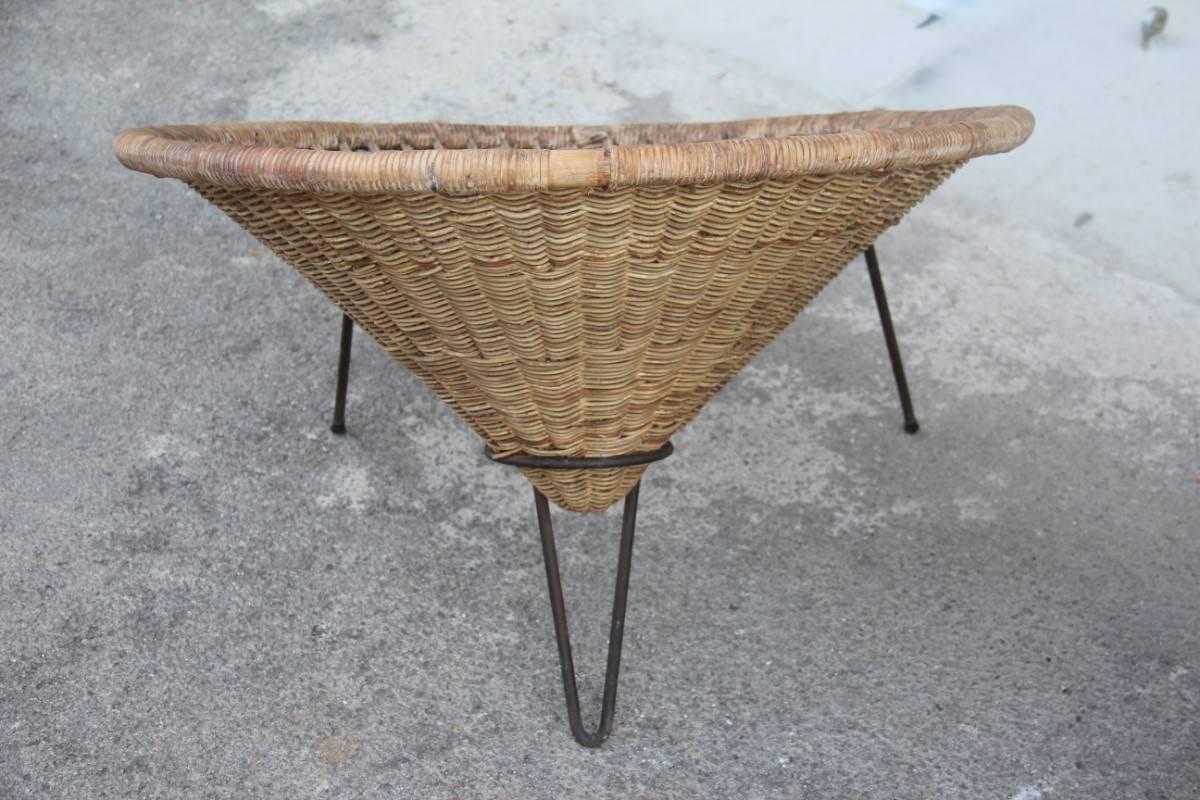 Bamboo Chair Italian Design 1950s Bonacina Design 3