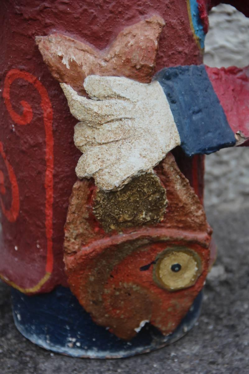 Gran Escultura DeSimone 1960 Muy Especial y Rara, Pescador en Bastante bueno estado para la venta en Palermo, Sicily