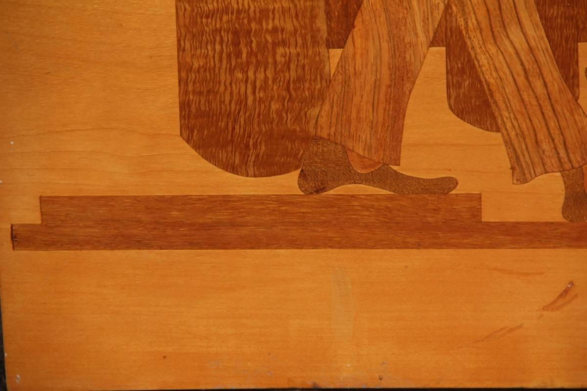 Mid-20th Century Panel in Precious Wood Inlays 1950 Luigi Scremin For Sale
